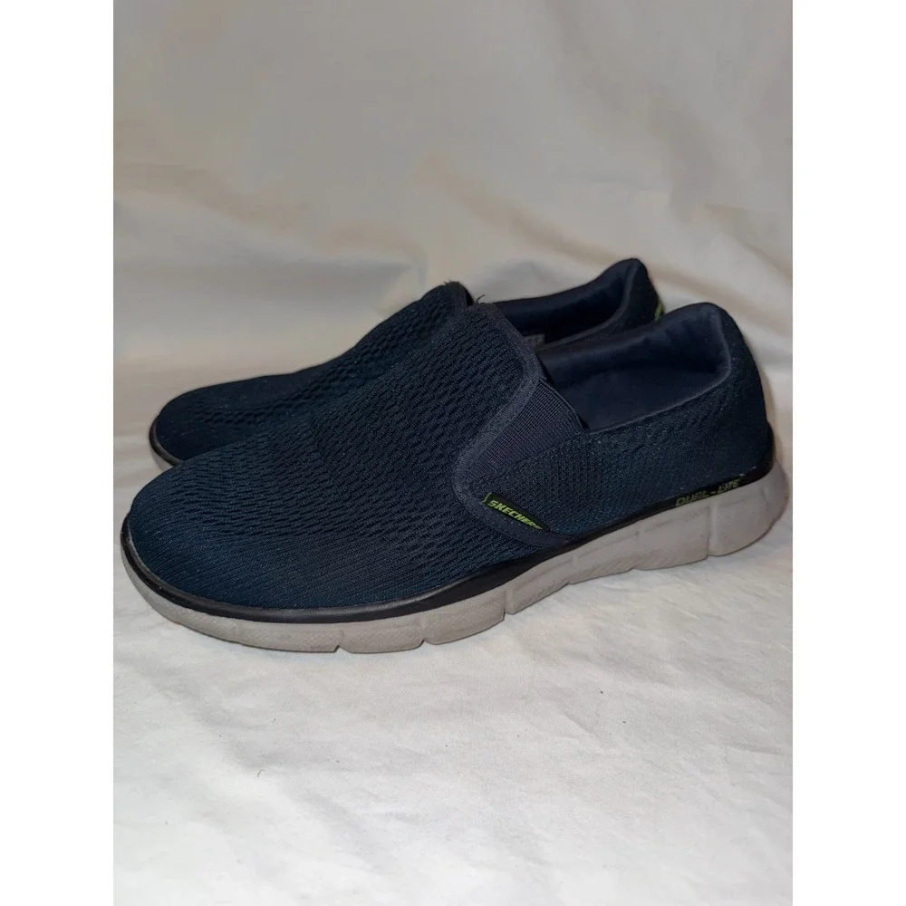 Skechers Equalizer Double Play 51509-NVY Men's Sneaker Navy Casual Slip On Sz. 9